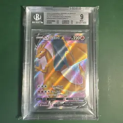 BGS 9 MINT Charizard V SWSH050 Black Star Promo 2020 Champions Path ETB - Image 1