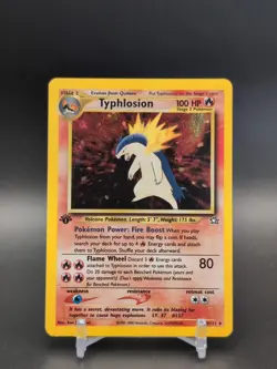 POKEMON TCG 1ST EDITION TYPHLOSION 18/111 ☆ HOLO RARE NEO GENESIS MP/LP - Image 1