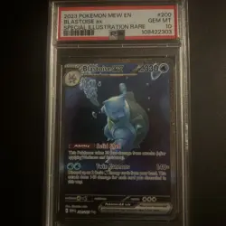 Blastoise EX 200/165 PSA 10 Gem Mint Special Illustration Rare Pokemon 151 - Image 1