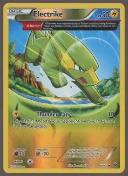 Pokemon XY Primal Clash Electrike Uncommon Reverse Holo #60/160 - Image 1