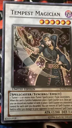 Yu-Gi-Oh! TCG 2x Tempest Magician Stardust Secret Rare Special Ed SOVR-ENSE1 NM - Image 3