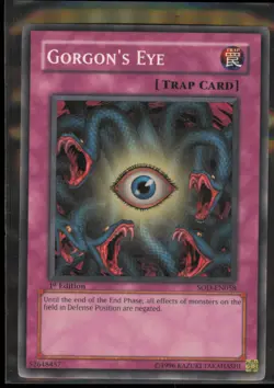 YuGiOh Gorgon’s Eye SOD-EN058 Soul of the Duelist Common 1st Ed NM - Image 1