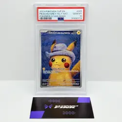 CARTA POKEMON CARD PIKACHU VAN GOGH PROMO 085 WITH GREY FELT HAT - PSA 10 !! - Image 1