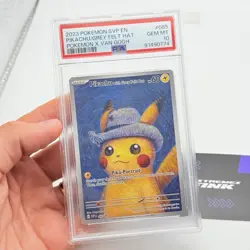 CARTA POKEMON CARD PIKACHU VAN GOGH PROMO 085 WITH GREY FELT HAT - PSA 10 !! - Image 2