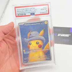 CARTA POKEMON CARD PIKACHU VAN GOGH PROMO 085 WITH GREY FELT HAT - PSA 10 !! - Image 3