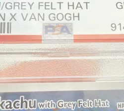 CARTA POKEMON CARD PIKACHU VAN GOGH PROMO 085 WITH GREY FELT HAT - PSA 10 !! - Image 4
