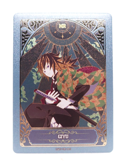 Giyu Tomioka Demon Slayer Aikaho MR Holo Foil Anime Trading Card - Image 1