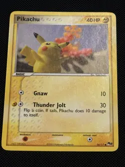Pokemon Pop Series 2 Pikachu 16/17 Common Card - Image 1