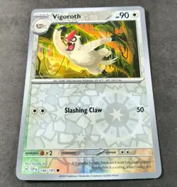 Pokemon Surging Sparks Vigoroth Reverse Holo Common Card 146/191 NM - Image 1