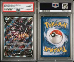 PSA 10 2022 Giratina V Alt Art PORTUGESE Lost Origin #186 Pokemon Card POP. 24 - Image 3