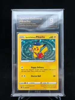SWIRL* Special Delivery Pikachu SWSH074 TCG9 2020 Pokemon Center Canada - Image 1