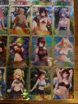 Genshin Impact Waifu 20 Card Lot - Beautiful Goddess Story Cards Ganyu Fischl - Image 3