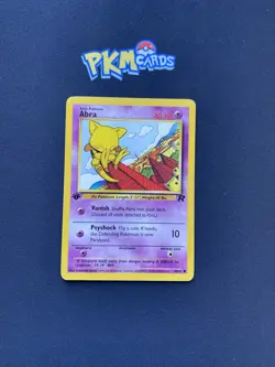 Pokemon TCG Abra Team Rocket 49/82 1st Edition Regular LP. - Image 1