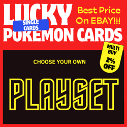 POKEMON PLAYSET TCG SWSH/S&V TRAINER & SPEC. ENERGY (4 CARDS) - CHOOSE YOUR OWN - Image 1