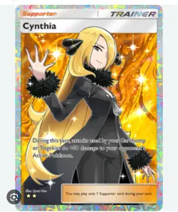 Pokemon Tcg Pocket Trade 2star Cynthia Trainer Card - Image 1