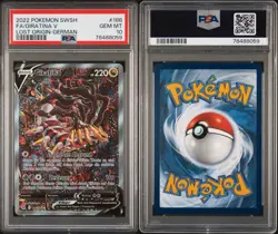 PSA 10 2022 Giratina V Alt Art GERMAN Lost Origin #186 Pokemon Card POP. 192 - Image 3