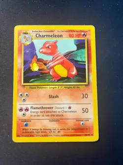 Pokemon Charmeleon Base Set 24/102 - Vintage WOTC Pokemon Card - Cheap - Image 1