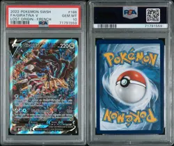 PSA 10 2022 Giratina V Alt Art FRENCH Lost origin #186 Pokemon Card POP 163 - Image 3