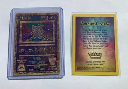 Very Nice Pokemon TCG Ancient Mew 2000 Movie Promo Holo Card - Image 1