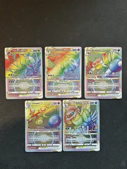 Pokemon SWSH Rainbow Rare VMAX Lot - 5 Cards - Image 2