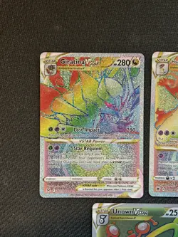 Pokemon SWSH Rainbow Rare VMAX Lot - 5 Cards - Image 3