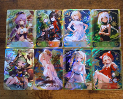 Genshin Impact Waifu 8 Card Lot - Beautiful Goddess Story Cards Lumine Barbara - Image 1