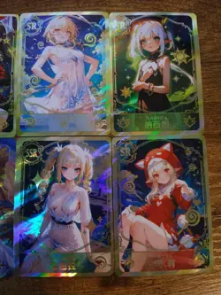 Genshin Impact Waifu 8 Card Lot - Beautiful Goddess Story Cards Lumine Barbara - Image 2
