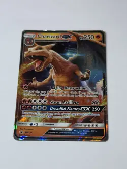 Charizard GX SM195 - Sun & Moon Black Star Promo Holo Pokemon Card TCG MP - Image 1
