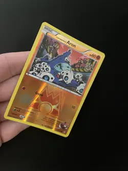 Team Magma's Aron 12/34 MINT/EXC Pokemon Cards Double Crisis Reverse Holo Rare - Image 2
