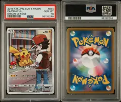 Pokemon Pikachu 054/049 PSA 10 Gem Mint Japanese Dream League CHR Full Art FA - Image 3
