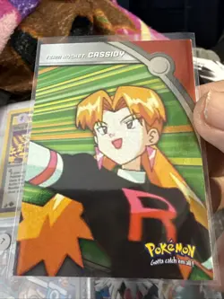 Topps Pokemon Heroes & Villains Card HV5 Team Rocket Cassidy Silver Foil 7 - Image 1