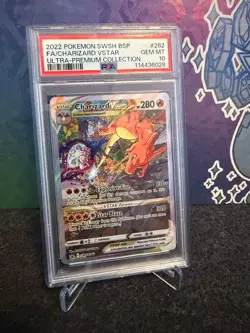Pokemon Charizard VSTAR Ultra-Premium Coll. Full Alt Art Promo SWSH262 PSA 10 - Image 1