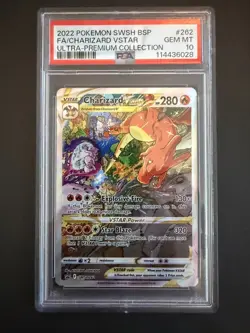 Pokemon Charizard VSTAR Ultra-Premium Coll. Full Alt Art Promo SWSH262 PSA 10 - Image 4