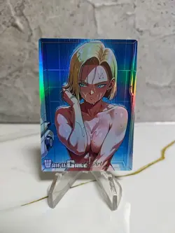 Android 18 DBZ Trading Card Waifu Goddess Story Anime Girl holo Karte Manga Full - Image 1