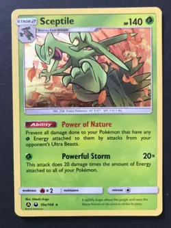 Sceptile 10a/168 Celestial Storm SM PROMO Pokemon Card HOLO RARE Near Mint - Image 1