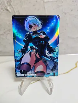 Nier Automata Trading Card Waifu Goddess Story Anime Girl holo Karte Manga Full - Image 1