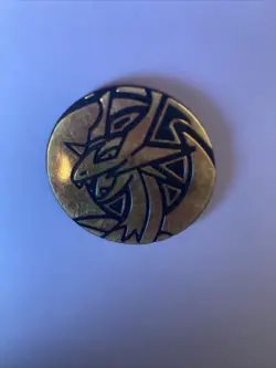 Pokemon TCG Salamence Coin Gold Used Condition - Image 4