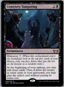 #69 Cemetery Tampering Streets of New Capenna Rare - Image 1