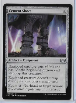MTG Cement Shoes Streets of New Capenna (SNC) Uncommon Magic #235/281 Unplayed - Image 1