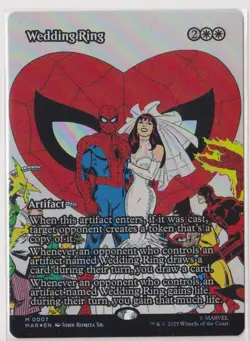 MTG Wedding Ring (Borderless) Marvel Universe Eternal-Legal Foil - Image 1