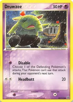 Drowzee 67/113 Common Delta Species Pokemon NM 001378 - Image 1
