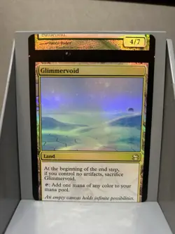 MTG Foil Miscut Glimmervoid Modern Masters LP Magic The Gathering - Image 1