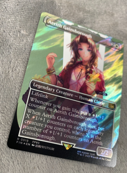 Magic the Gathering Final Fantasy Aerith Gainsborough Borderless Surge Foil - Image 2