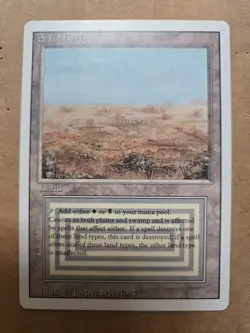MTG Magic The Gathering LP Revised SCRUBLAND - Image 1