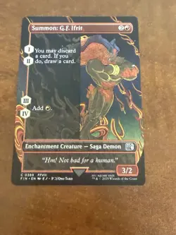DDcards 🇨🇦 Mtg Magic The Gathering Final Fantasy G.F. Ifrit Showcase - Image 1
