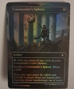 Commander's Sphere Borderless FOIL NM/M MTG Comander Masters Magic the Gathering - Image 1