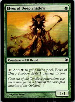 Elves of Deep Shadow 47 C Duel Decks: Izzet vs. Golgari LP MTG - Image 1
