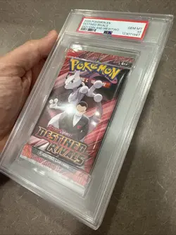 PSA 10 Destined Rivals Giovanni And Mewtwo Graded Pokemon Booster Pack 2025 - Image 4