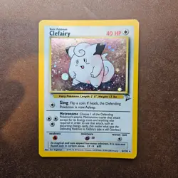 Clefairy 005/102 Pokemon Base Set 2 Holo Rare Card - HP - Image 1