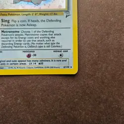 Clefairy 005/102 Pokemon Base Set 2 Holo Rare Card - HP - Image 5